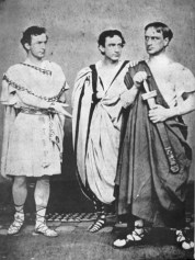 John Wilkes, Edwin, and Junius Brutus Booth in Shakespeare's Julius Caesar (1864)